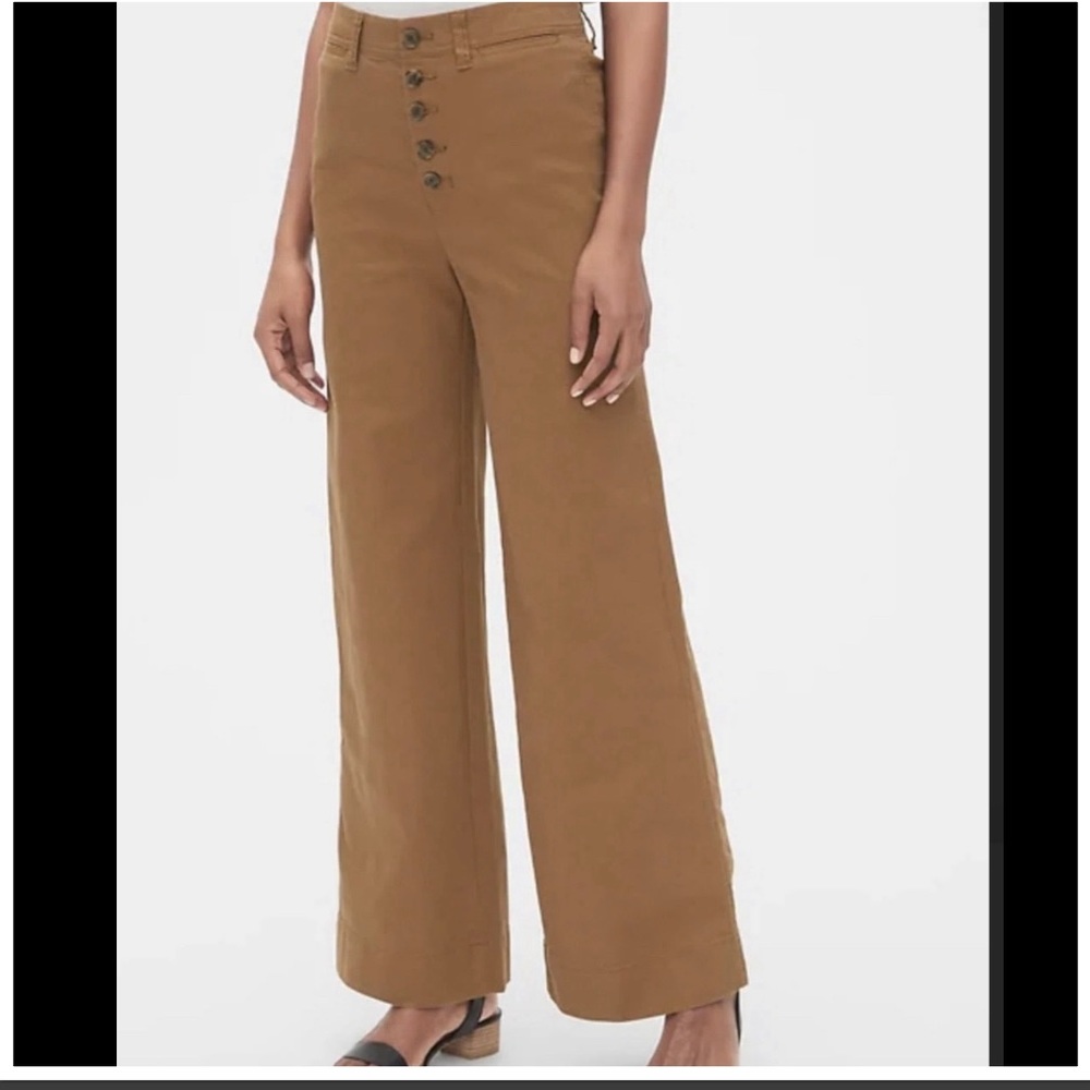 GAP | High Rise Wide-Leg Canvas Pants
